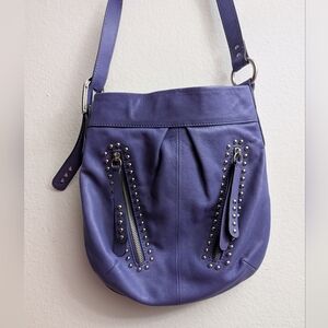 B. Makowsky Purple Soft Genuine Leather Bag
